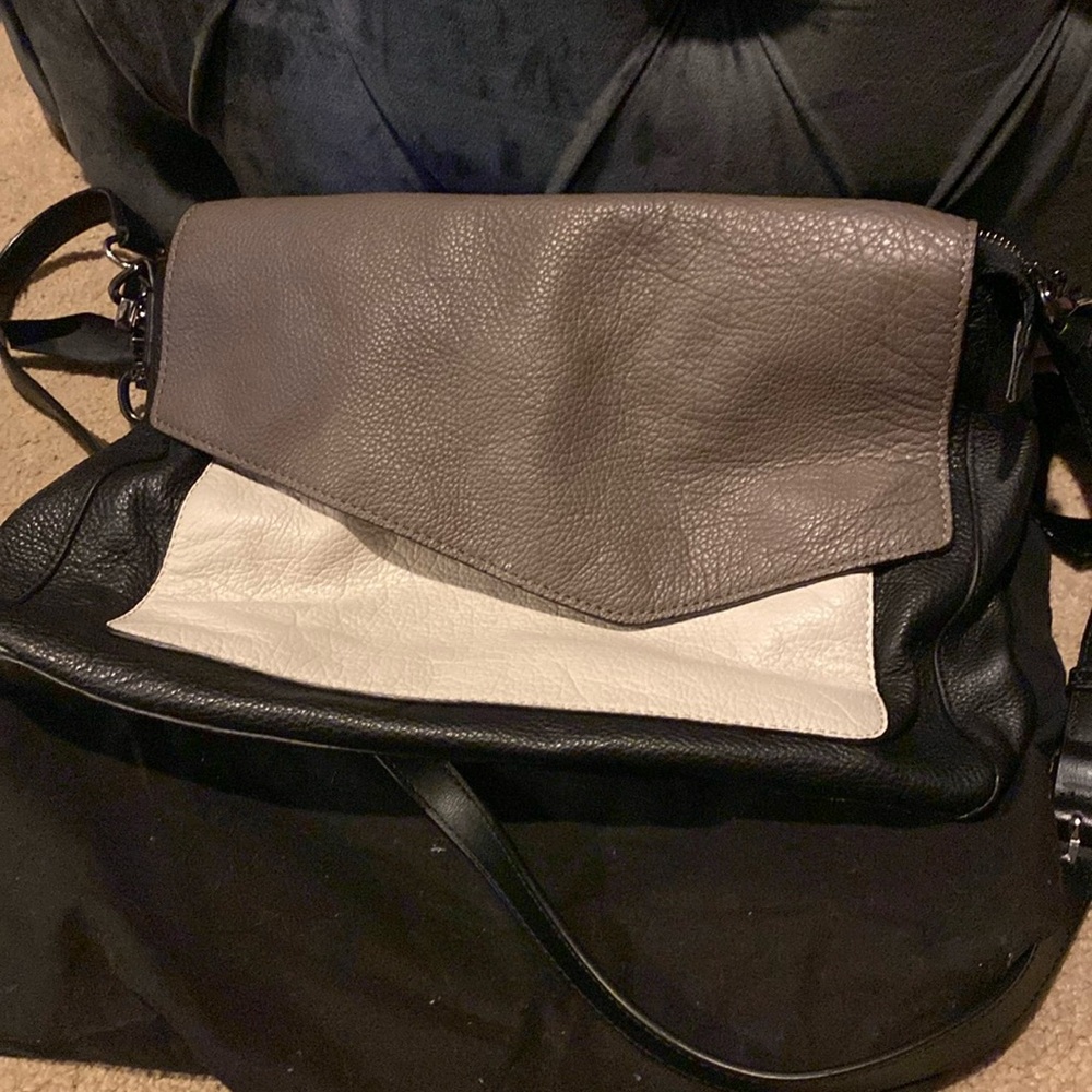 Botkier Color block crossbody black and taupe